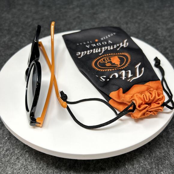 Tito's Handmade Vodka Adult Sunglasses w/ Stylish Pouch Round Promotional - Picture 3 of 7